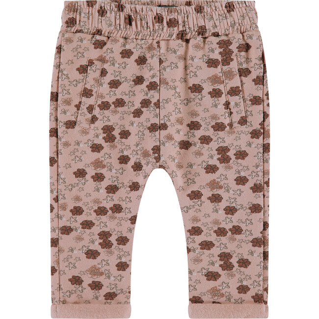 All-Over Floral Graphic Sweatpants, Faded Pink