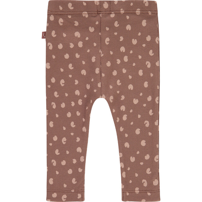 Spotted Graphic Legging, Grey And Faded Pink - Leggings - 2
