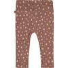 Spotted Graphic Legging, Grey And Faded Pink - Leggings - 2