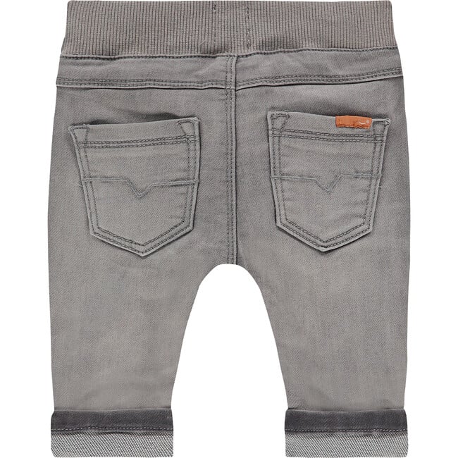 Classic Toned Denim Pants, Grey - Jeans - 2