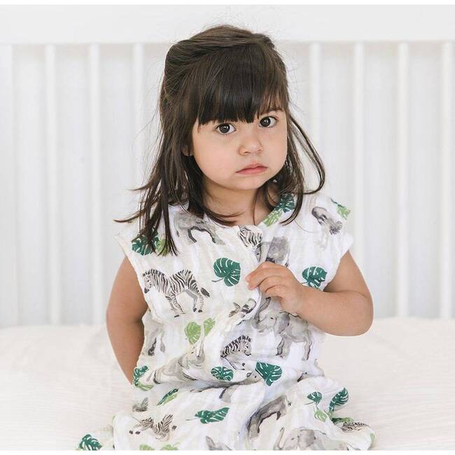 Premium Cotton Muslin 12-24m Bedtime Sleeper, Jungle - Sleepbags - 2