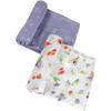 Oh-So-Soft Bamboo Blend Muslin Swaddle Blanket Set, Woodland Fairy And Fairy Dust (Pack Of 2) - Swaddles - 1 - thumbnail