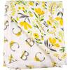 Oh-So-Soft Bamboo Blend Muslin Snuggle Blanket, Royal Garden And Floral Alphabet - Blankets - 1 - thumbnail