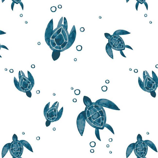 Oh-So-Soft Bamboo Blend Muslin Crib Sheet, Sea Turtles - Crib Sheets - 3