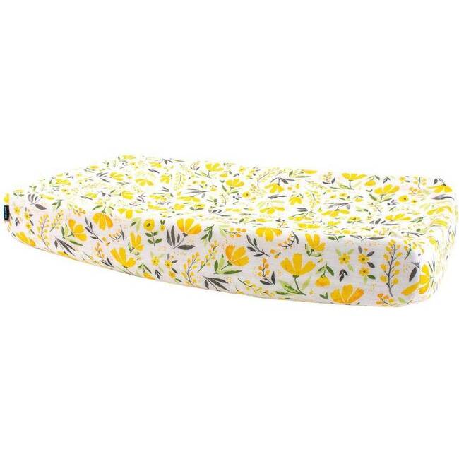 Oh-So-Soft Bamboo Blend Muslin Changing Pad Cover, Royal Garden