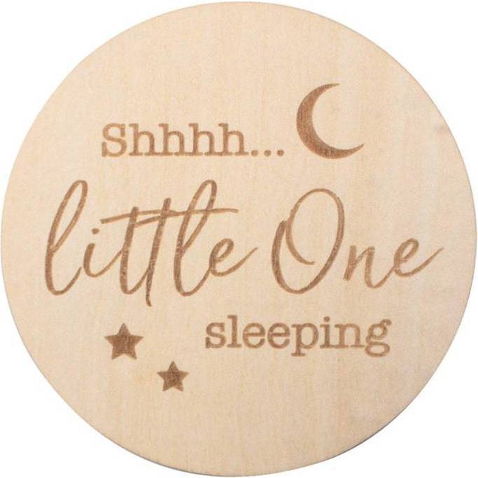 Milestone Photo Disc, Shhh Little One Sleeping - Tableware - 1