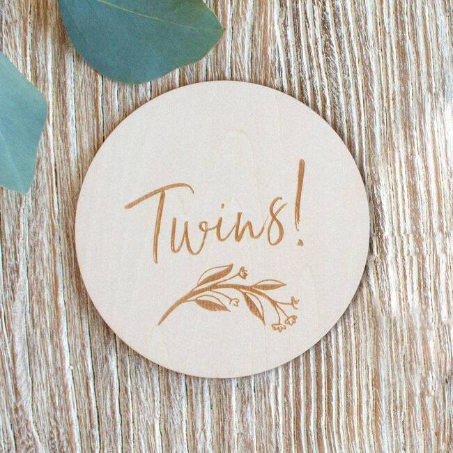 Milestone Photo Disc, Twins! - Tableware - 2