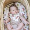 Oh-So-Soft Bamboo Blend Muslin Bandana Bib, Butterfly - Bibs - 2