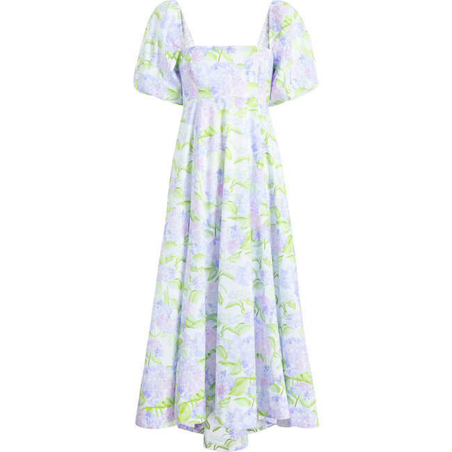 The Matilda Dress, Blue Hydrangea Cotton