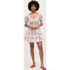 The Women's Naia Nap Dress, Red Shell Vine Stripe Cotton - Dresses - 2 - thumbnail