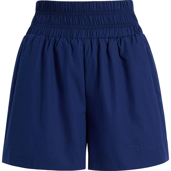 The Women's Livie Nap Shorts, Navy Cotton - Shorts - 1