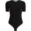 The Women's Jersey Claudia Bodysuit, Black - Bodysuits - 1 - thumbnail
