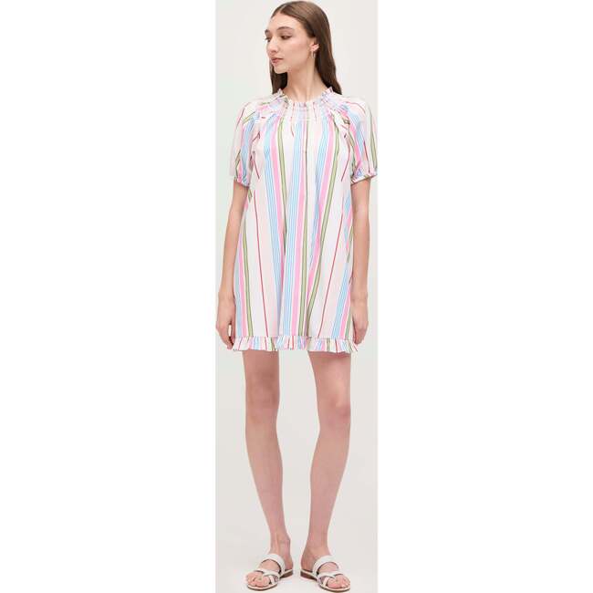 The Women's Genevieve Nap Dress, Rainbow Stripe - Dresses - 2
