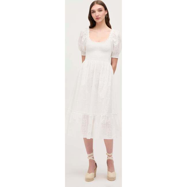 The Women's Eyelet Louisa Nap Dress, White - Dresses - 2