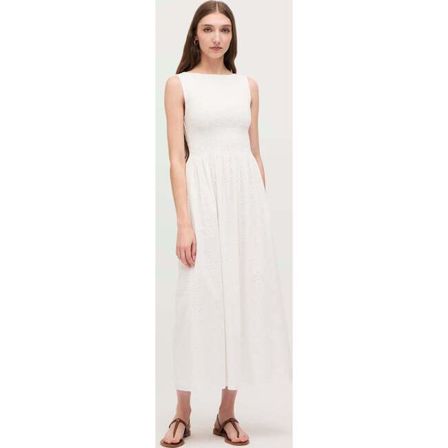 The Women's Eyelet Cosima Nap Dress, White Eyelet - Dresses - 2