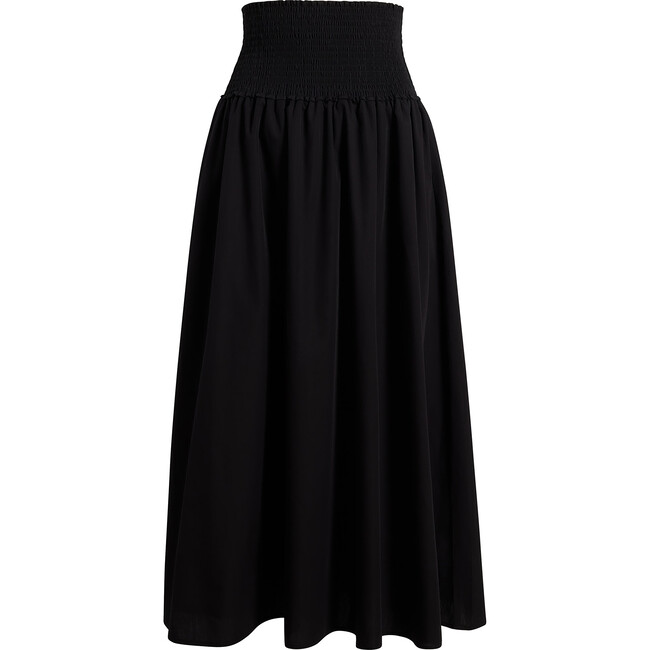 The Women's Delphine Nap Skirt, Black Cotton