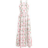The Women's Addie Dress, Red Shell Vine Stripe Cotton Sateen - Dresses - 1 - thumbnail