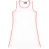 Steffi Tank Dress, White Pink Dri Fit - Dresses - 1 - thumbnail