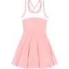 Naomi Criss-Cross Sport Dress, Pink White Dri-Fit - Dresses - 1 - thumbnail