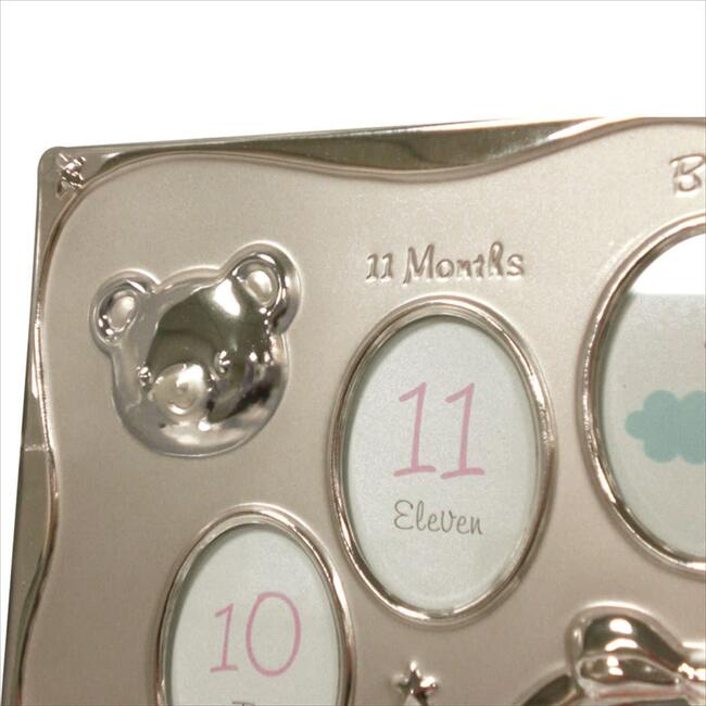 Baby Monthly Photo Frame, Silver - Frames - 4