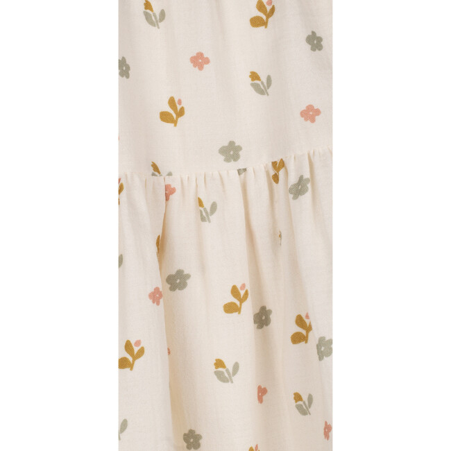 Mia Muslin A-Line Tired Flower Skirt, Cream And Caramel - Skirts - 3