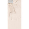 Elise Muslin Oversized Circular Collar Blouse, Ecru - Blouses - 5
