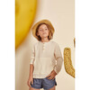 Leonardo Mao Neck Muslin Shirt, Ecru - Shirts - 3