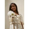 Mia Muslin Short Sleeve A-Line Flower Dress, Cream And Mauve - Dresses - 4