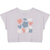 Chiara Organic Jersey Crew Neck T-Shirt, Mauve - T-Shirts - 1 - thumbnail