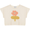 Olivia Organic Jersey Crew Neck T-Shirt, Ecru - T-Shirts - 1 - thumbnail