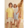 Matteo Vichy Straight Cut Seersucker Bermuda, Green - Shorts - 2
