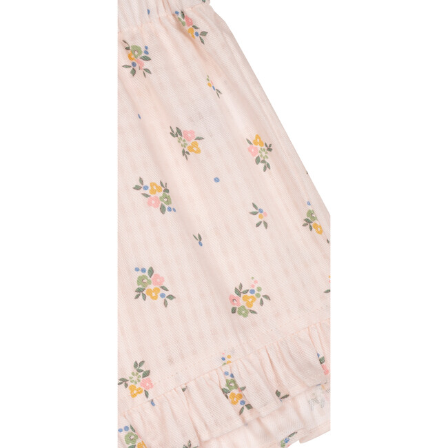 Suzanne Serker Ruffle Hem Floral Short, Cream - Shorts - 3
