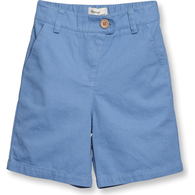 Twill Bermuda Shorts, Mist Blue