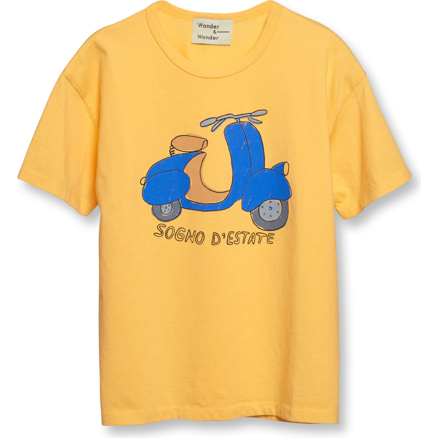 Scooter Boxy Fit Short Sleeve Print Tee, Sunflower - T-Shirts - 1