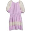 Chiara Woven Puff Sleeve Dress, Lilac Crinkle - Dresses - 1 - thumbnail