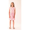 Franca Jersey Scallop Edge Sleeveless Stripe Dress, Candy Duck - Dresses - 2