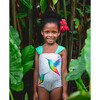 Baby Palm Print One-Piece Swimsuit, Oli - One Pieces - 2