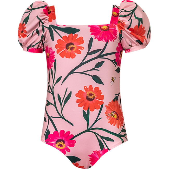 Baby Bubble One-Piece Swimsuit, Abi And Flora