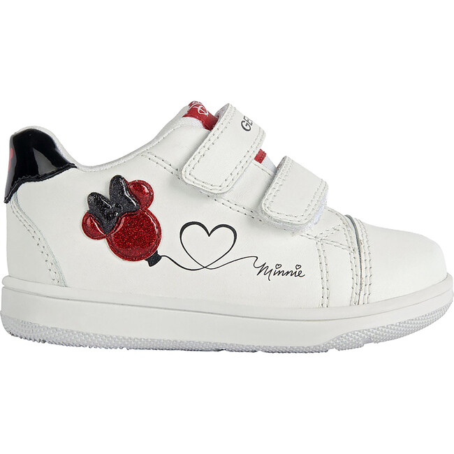 Flick Minnie Mouse Velcro Sneakers, White - Sneakers - 1