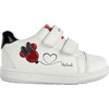 Flick Minnie Mouse Velcro Sneakers, White - Sneakers - 1 - thumbnail