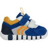 Iupidoo Velcro Sneakers, Blue - Sneakers - 1 - thumbnail