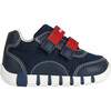 Iupidoo Velcro Sneakers, Navy - Sneakers - 1 - thumbnail