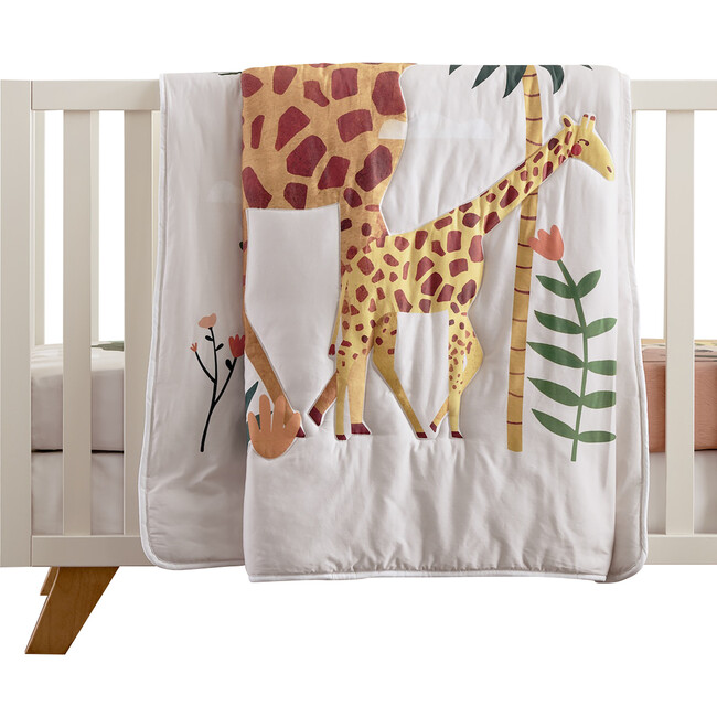 Buttery-Soft Cotton Jersey Print Comforter, In The Savanna - Swaddles - 2