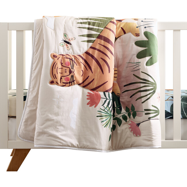 Buttery-Soft Cotton Jersey Print Comforter, In The Jungle - Swaddles - 2