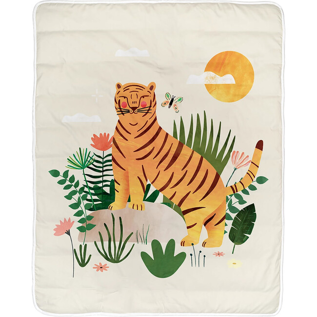 Buttery-Soft Cotton Jersey Print Comforter, In The Jungle - Swaddles - 3