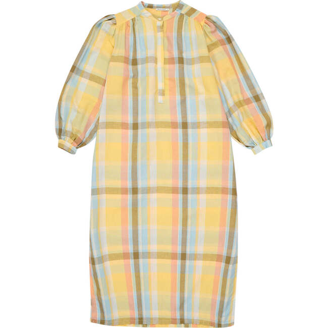 Women's Roberta Check Round Neck Long Sleeve Tunic, Multicolors