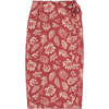 Women's Sienna Floral Print Cross Front Knotted Skirt, Red - Skirts - 1 - thumbnail
