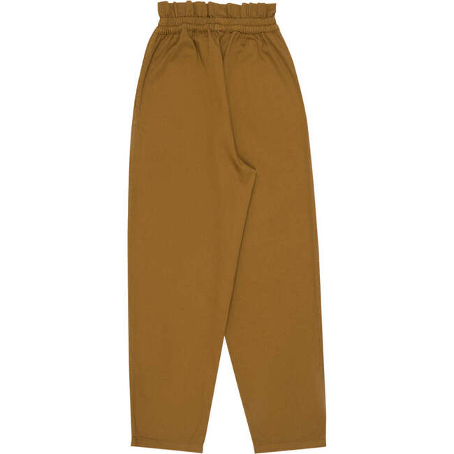 Joanna High Ruffle Waist Seam Pocket Pleated Pant, Oliva - Pants - 2