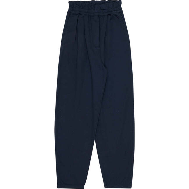 Joanna High Ruffle Waist Seam Pocket Pleated Pant, Marino - Pants - 2