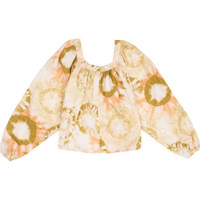 Women's Alessia Square Neck Puff Sleeve Print Blouse, Multicolors - Sweaters - 3